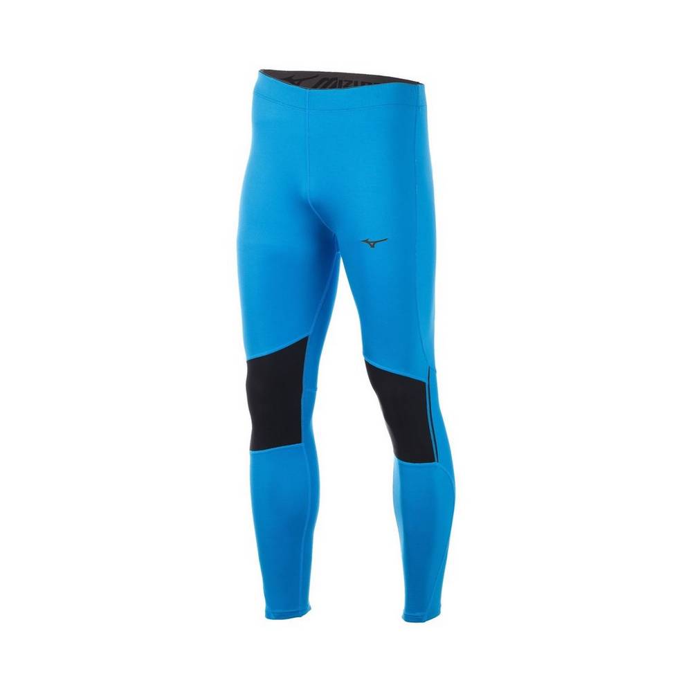 Mizuno Breath Thermo® Férfi Leggings Kék/Fekete SAY134296